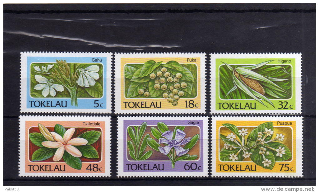 TOKELAU ISLANDS 1987 FLORA FLOWERS PLANTS FLOWER PLANT FIORI PIANTE FIORE PIANTA  MNH - Tokelau