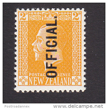 New Zealand, Scott #O45, Mint Never Hinged, George V Overprinted, Issued 1917 - Officials