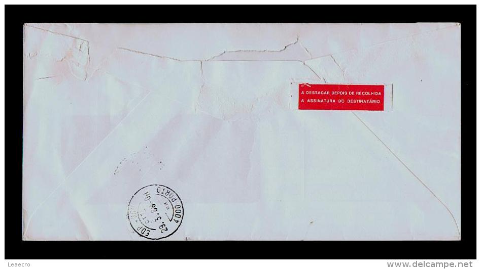 Portugal Covers 1988 RARE POSTAGE TAXE DUE (T) In OFFICIAL Cover Mail CTT Post Office Gc1672 - Covers & Documents