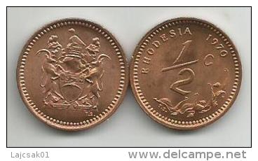 Rhodesia  1/2 Cent  1970. High Grade - Rhodésie