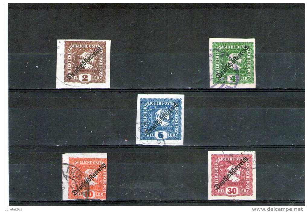 1919 - Timbres Pour Journaux  Mi No 247/251 Avecsurcharge - Dagbladen