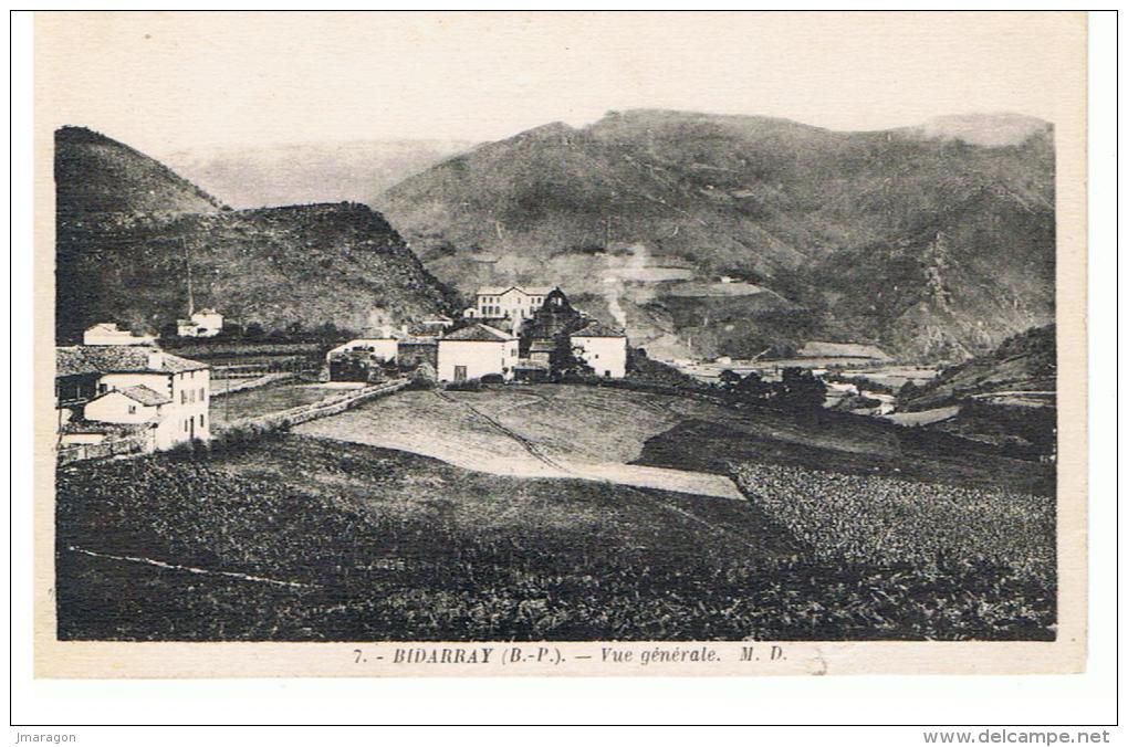 BIDARRAY -  Vue Générale - MD 7 - écrite Et Timbrée 1938 - Tbe - Bidarray