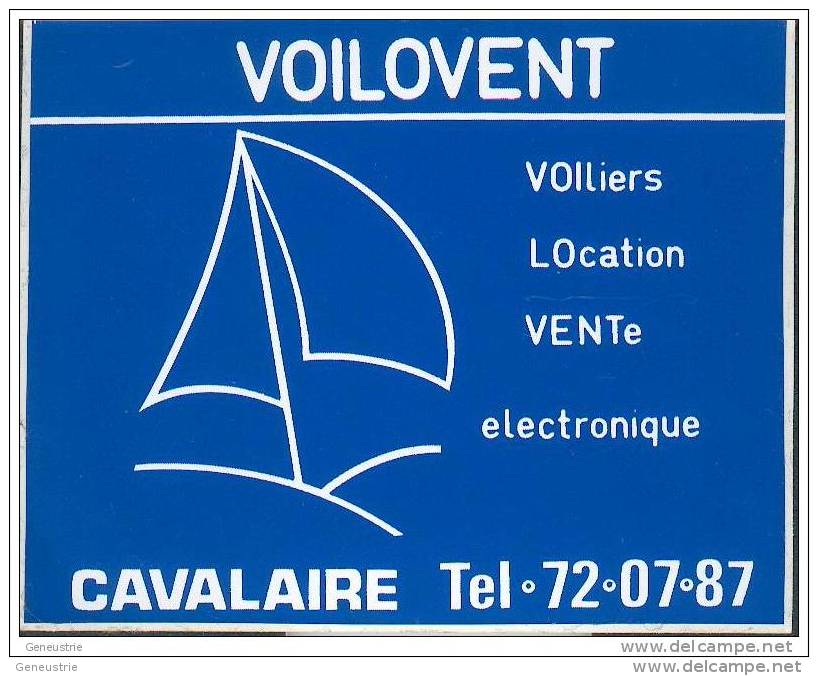 Sticker Autocollant " VOILOVENT " à Cavalaire 83 Var - Voile - Voilier - Sonstige & Ohne Zuordnung