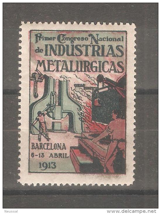 Viñeta De Congreso Nacional De Industrias Metalurgicas De 1913 - Otros & Sin Clasificación