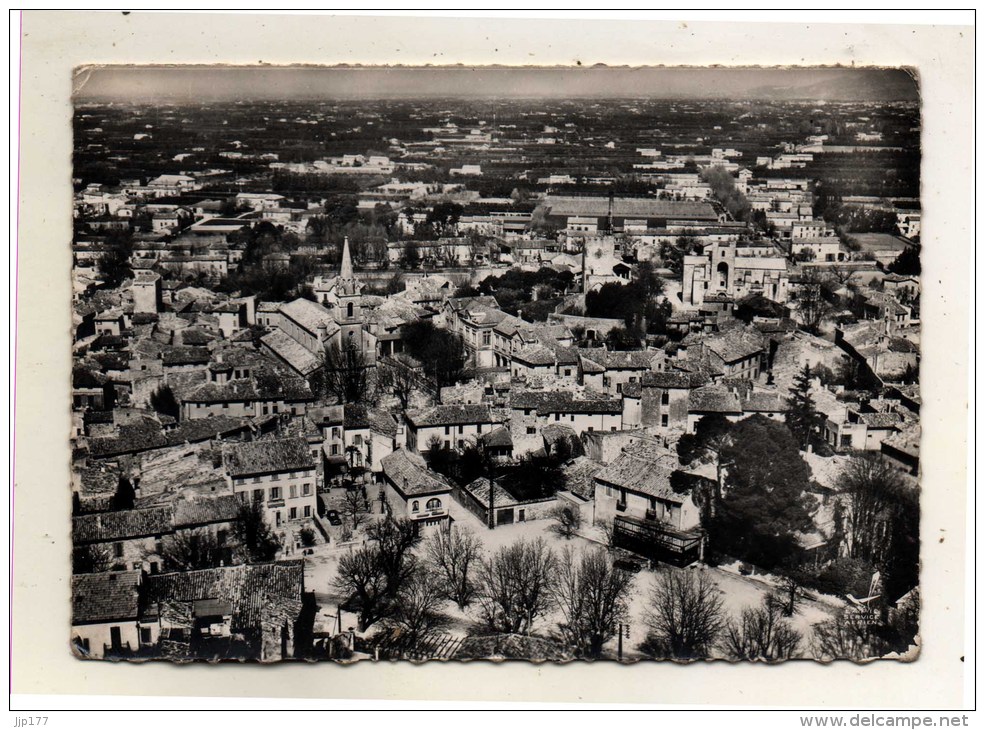 Pernes Les Fontaines Vue Aerienne Centre Ville Eglise Des Augustins Tour De L'Horloge Lapie En Avion Au Dessus De - Pernes Les Fontaines