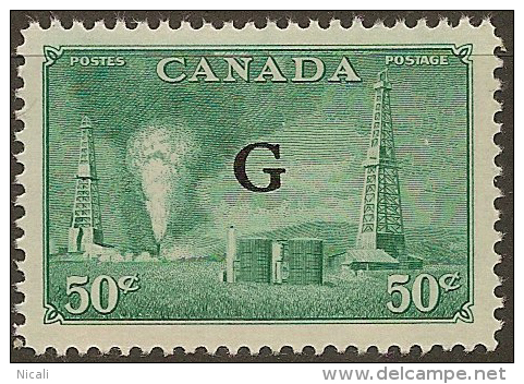 CANADA 1950 50c Official SG O188 HM #AO236 - Surchargés