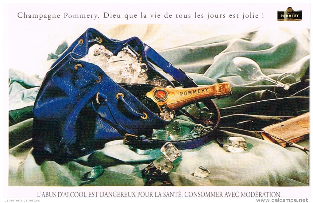 Lot De 3 Cartes Postales Champagne Pommery - Publicité