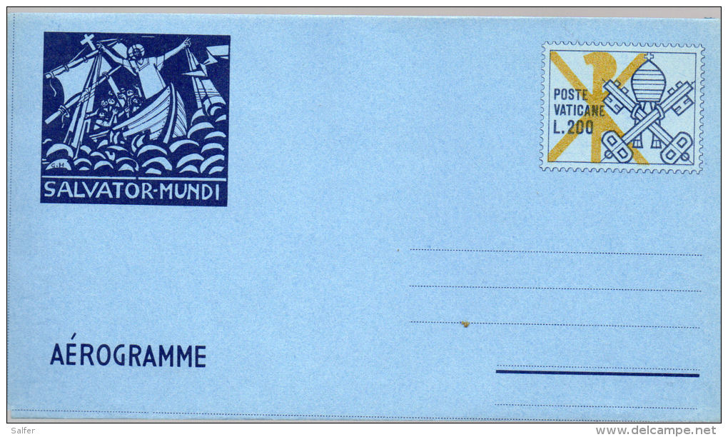 VATICANO / VATIKAN  AEROGRAMMA 1978 Salvator Mundi  MNH - Postal Stationeries