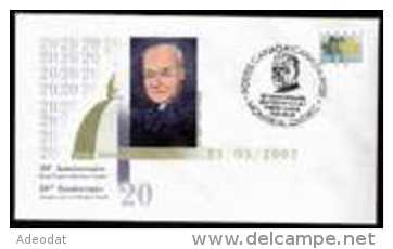 3-SAINT FRÈRE ANDRÉ FONDATEUR ORATOIRE SAINT-JOSEPH, MONTRÉAL CANADA PLI SOUVENIR 23 MAI 2002 - Enveloppes Commémoratives