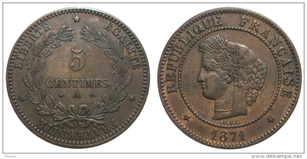 5 Centimes 1871 A (France) - 5 Centimes