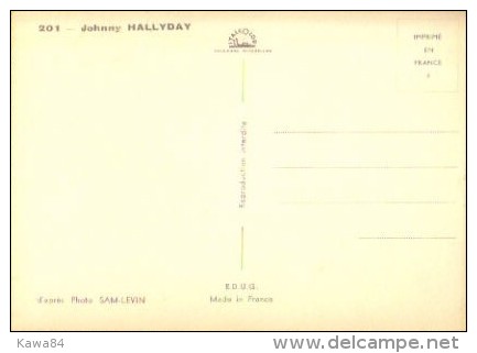 CPSM  Johnny Hallyday "  Carte Postale " - Cantanti E Musicisti