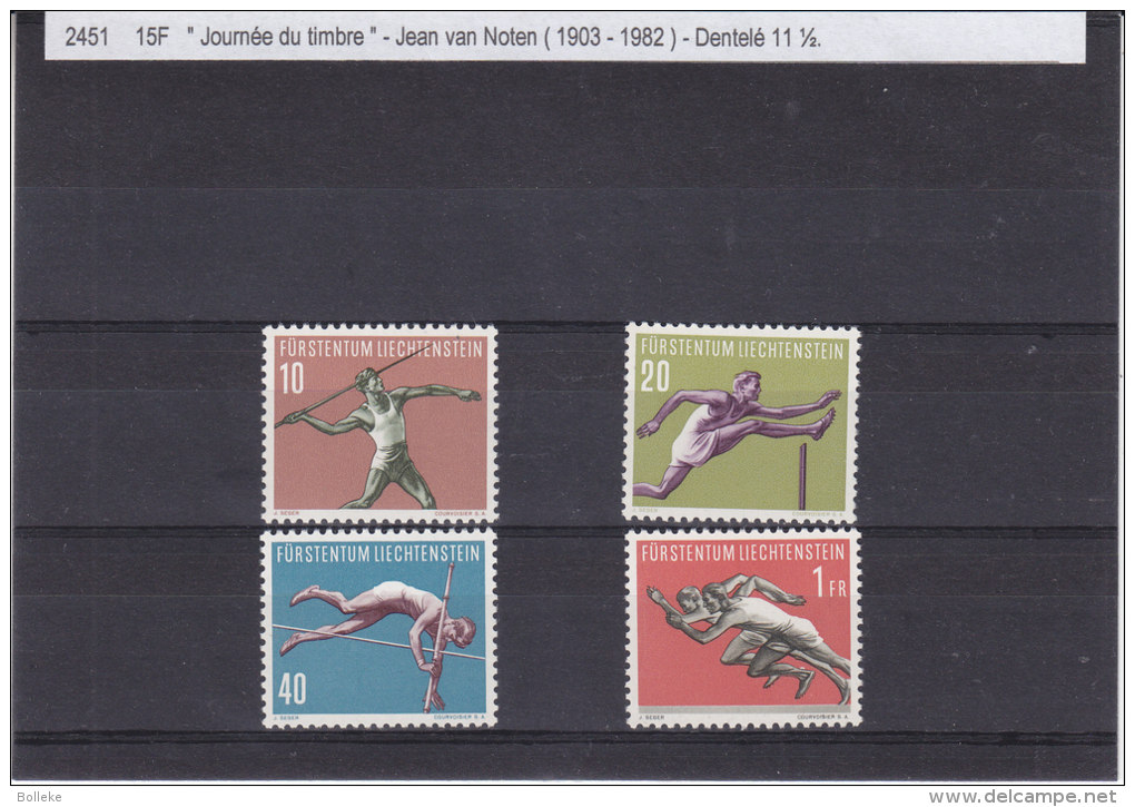 Sports - Athlétisme - Javelot - Saut En Hauteur - Haies - Sprint - Liechtenstein - Yvert 304 / 07 ** - MNH - Valeur 30 € - Neufs