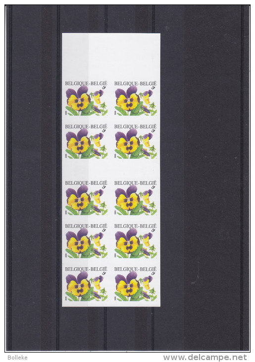 Fleurs - Pensées - COB 2937  ** - MNH - Carnet 36 - NON Dentelé - 1961-1980