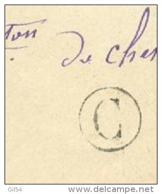 LAC AFFRA. / Yvert N°90 Obli Cad Chemille, Cachet  Facteur C ( De La Rubanerie   Vers Tourlandry Même Canton   - PO40705 - 1877-1920: Periodo Semi Moderno