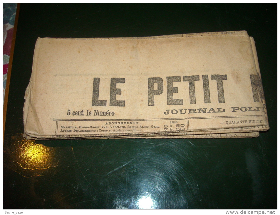 LE PETIT MARSEILLAIS-mois De Janvier 1915-lot De 5 Numéros Originaux - Le Petit Marseillais