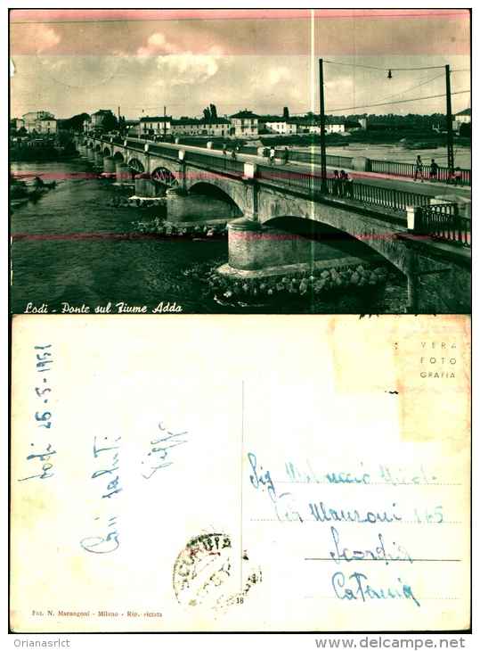 46413) Lodi - Ponte Sul Fiume Adda - Viaggiata - Lodi
