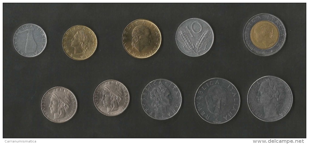 ITALIA - LOT Of 10 DIFFERENT COINS / (LIRE - ITALIAN REPUBLIC) - Andere & Zonder Classificatie