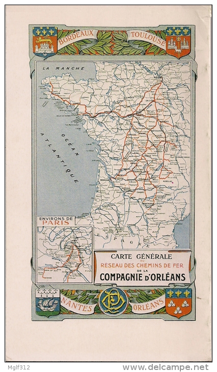L'ORLEANS A TOUTE VAPEUR REPRINT De L'original De 1909 Reédité En 1978 - Railway & Tramway