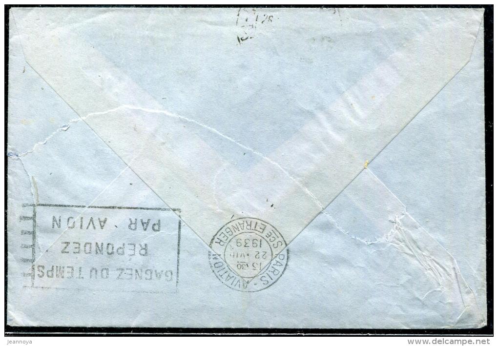 FRANCE - MERCURE - N° 406 + 410 + 394, SUR LETTRE AVION DE PARIS LE 22/8/1939, POUR LE BRESIL  - TB - 1938-42 Mercure