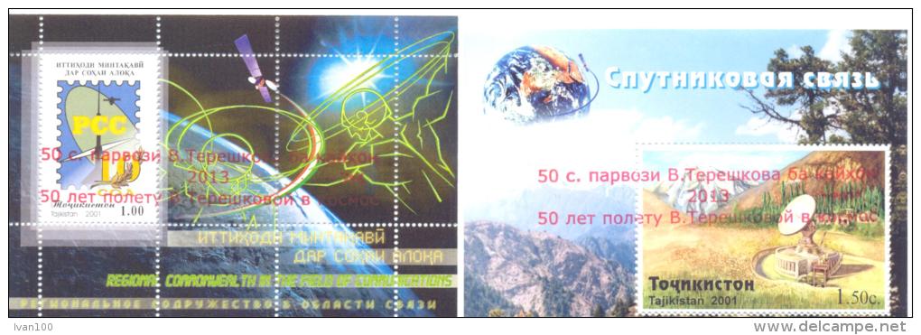 2013. 50y Of First Flight In Space On V. Tereshkova, 2 S/s With OP, Mint/** - Asien