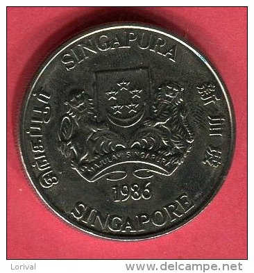 SINGAPOUR ANNEE DU TIGRE 10 DOLLARS 1986 TTB/SUP 20 - Singapour