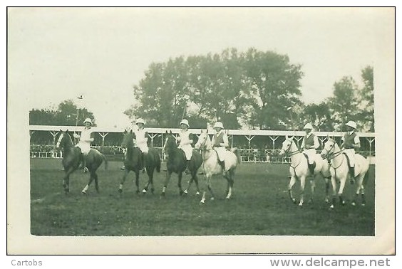 Sport  Carte Photo De Joueurs De Polo  (2) - Horse Show