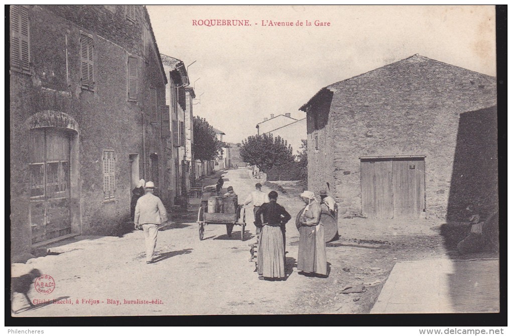 CPA - (83) Roquebrune - L'avenue De La Gare - Roquebrune-sur-Argens