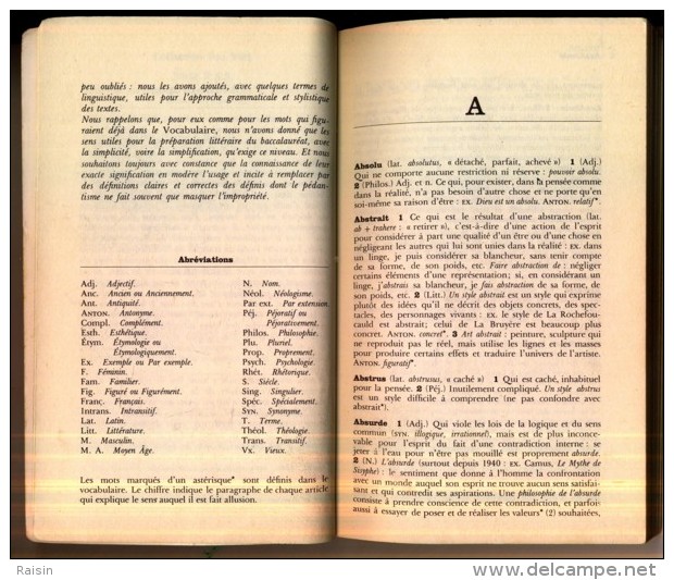 Henri Bénac Nouveau Vocabulaire De La Dissertation Et Des Etudes Littéraires 1972 Faire Le Point Hachette  BE - 18 Ans Et Plus