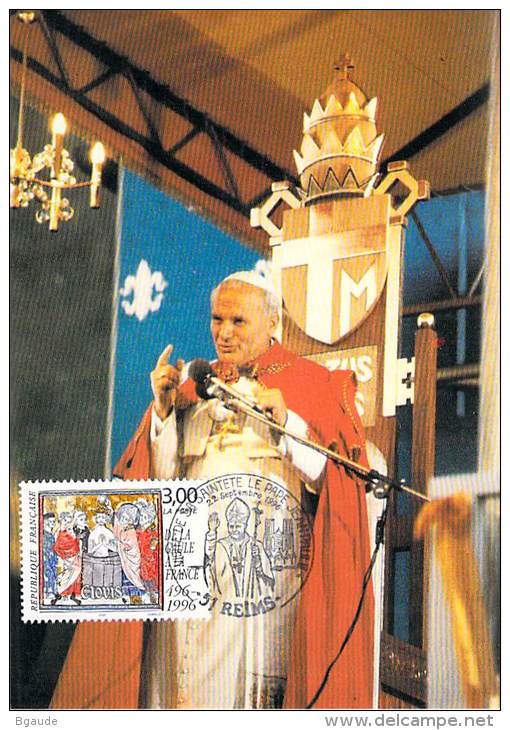 FRANCE  CATHOLIQUE VOYAGE  PAPE  JEAN PAUL II   Pope John Paul II Papst Johannes Paul II  PAPA Jonas Paulius II - Lettres & Documents