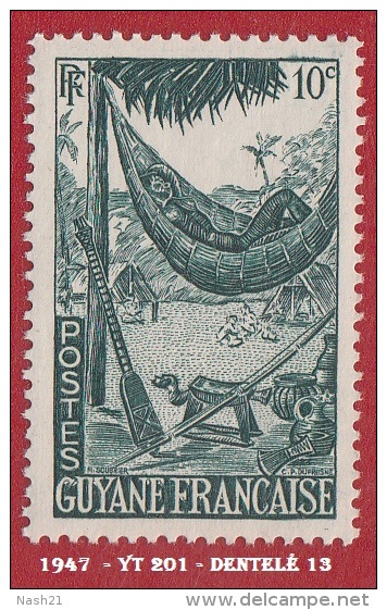 1947 - France - Guyane - Repos Guyanais - 10 C. Vert Foncé - Neuf Sans Charnière - - Neufs
