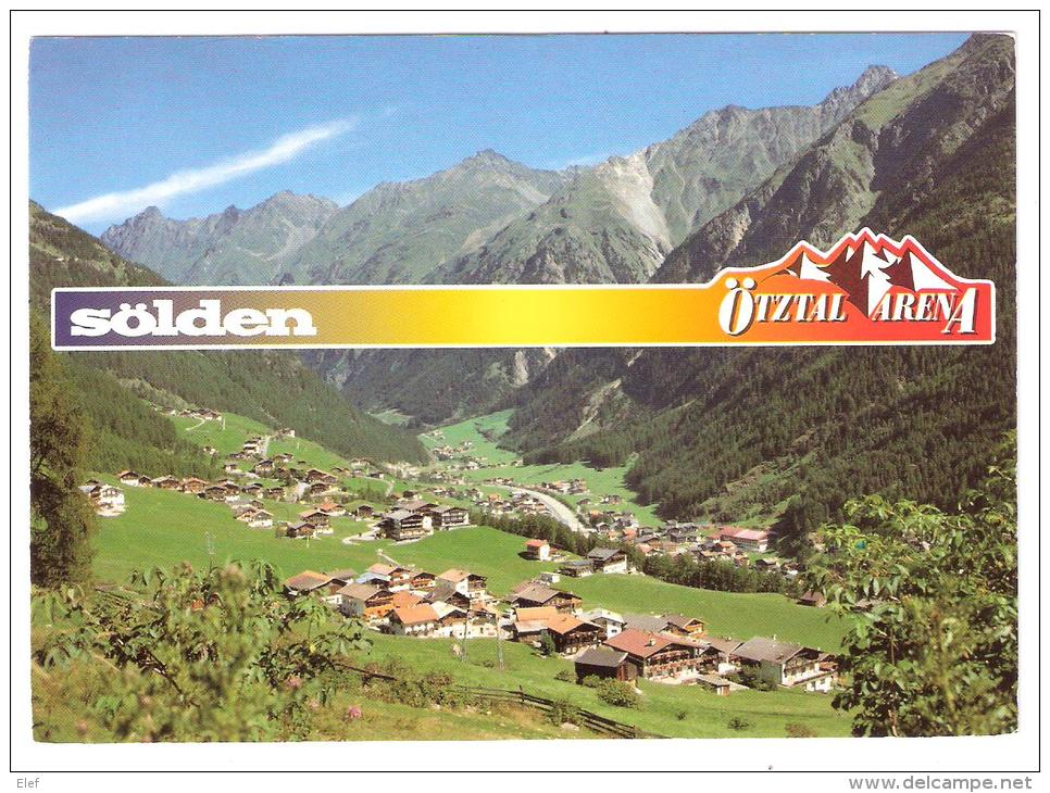 SÖLDEN,Tirol, Ötztal Arena, Österreich; Gesamtansicht; 1992, TB - Oetz