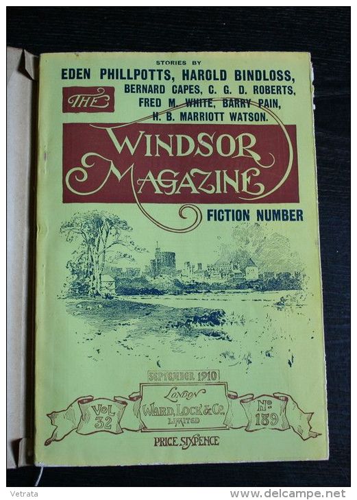 Windsor Magazine N° 189 : Eden Philipotts, Harold Bindloss, Bernard Capes. 1910 - Literary