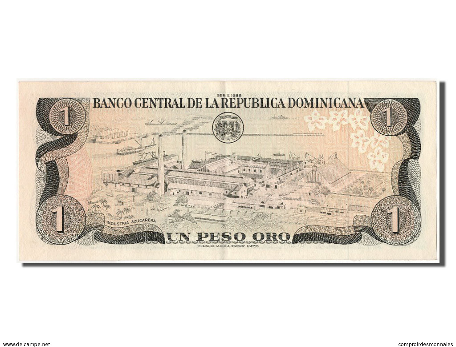 Billet, Dominican Republic, 1 Peso Oro, 1988, SPL - Dominicaine
