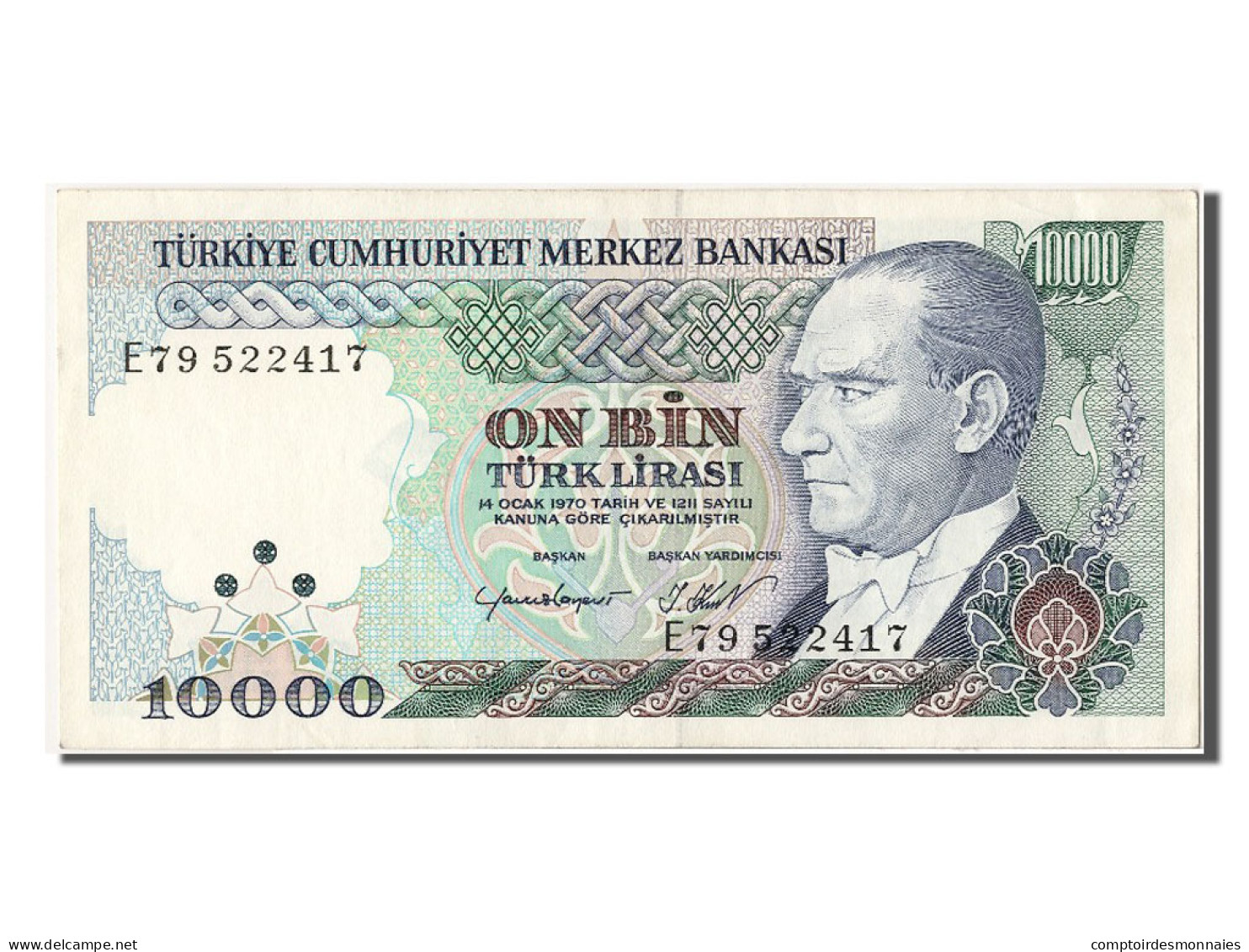 Billet, Turquie, 10,000 Lira, SUP+ - Turquie