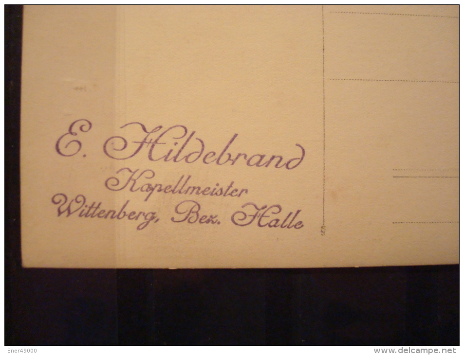 HILDEBRAND E. KAPELLMEISTER . WITTENBERG, BEZ. HALLE - Wittenberg