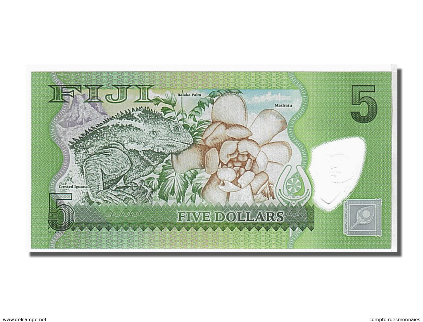 Billet, Fiji, 5 Dollars, 2013, NEUF - Figi