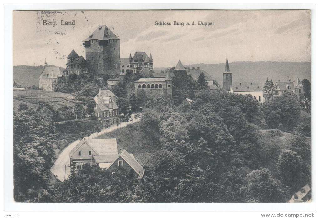 Schloss Burg A. D. Wupper - Berg Land - Germany - Old Postcard - Used - Solingen