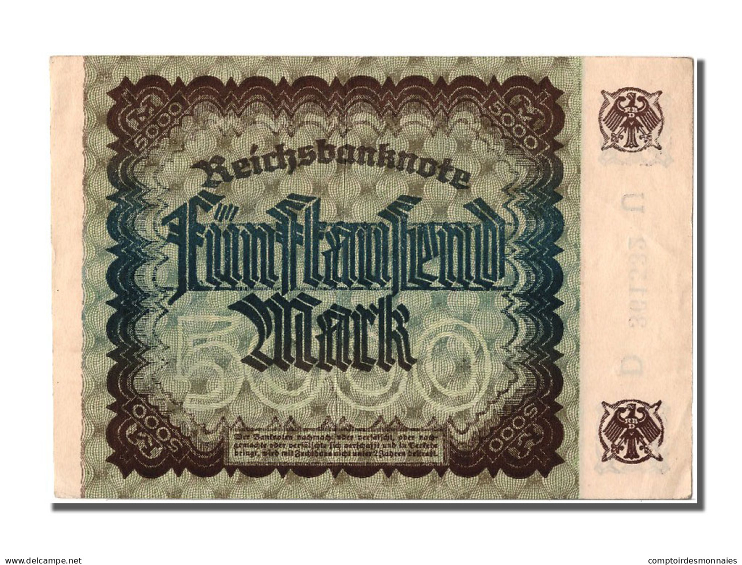 Billet, Allemagne, 5000 Mark, 1922, 1922-12-02, SUP+ - 5000 Mark