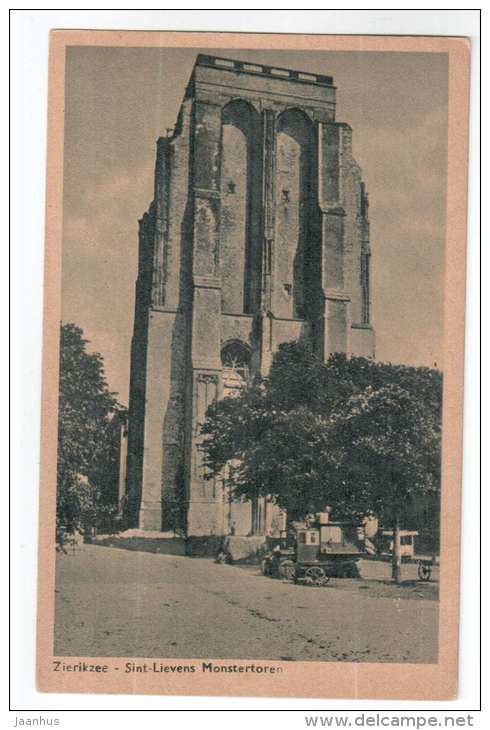 St. Lievens Monstertoren - Courtrai - Zierikzee  - Netherlands - Holland - Old Postcard - Unused - Zierikzee