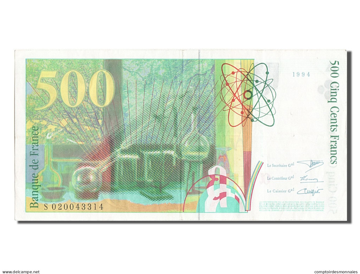 Billet, France, 500 Francs, 500 F 1994-2000 ''Pierre Et Marie Curie'', 1994 - 500 F 1994-2000 ''Pierre Et Marie Curie''