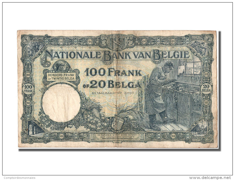 Belgique, 100 Francs / 20 Belgas Type Albert 1er Et Elizabeth - 100 Franchi & 100 Franchi-20 Belgas