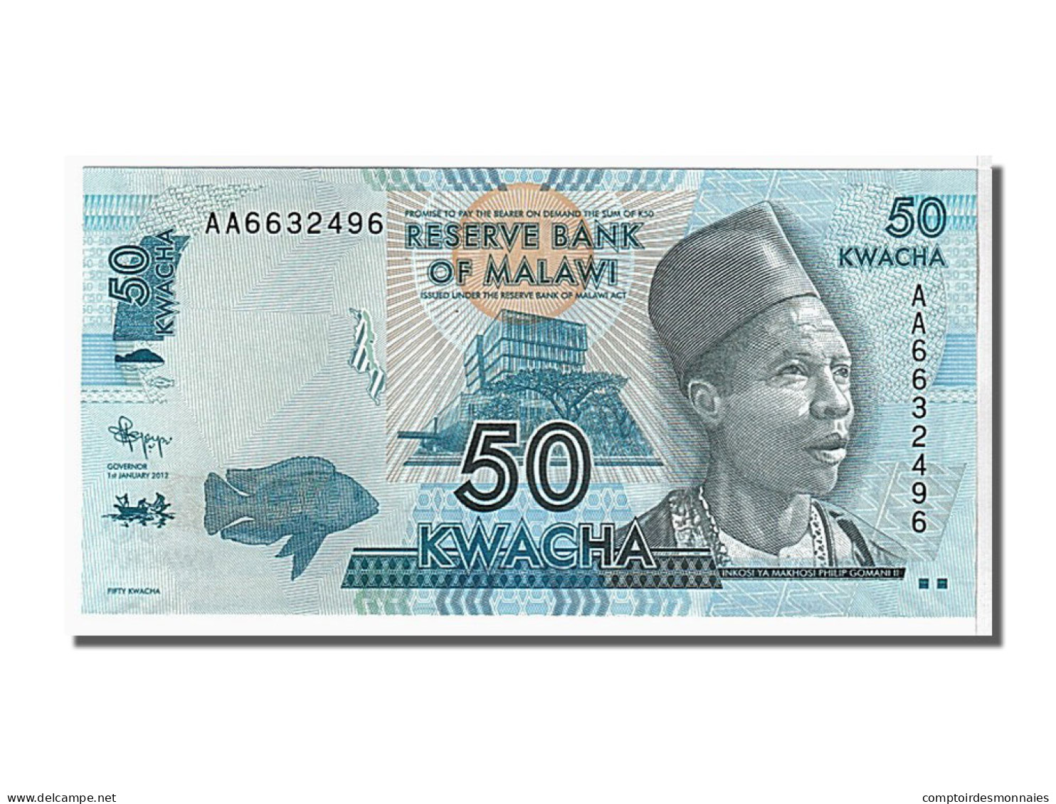 Billet, Malawi, 50 Kwacha, 2012, NEUF - Malawi