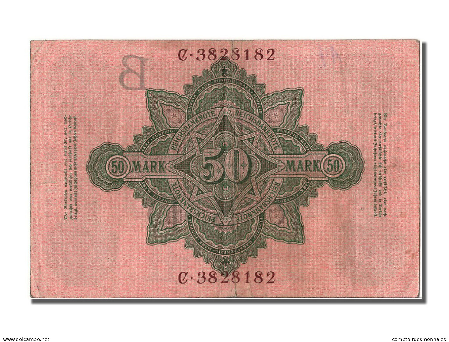 Billet, Allemagne, 50 Mark, 1910, 1910-04-21, TTB - 50 Mark