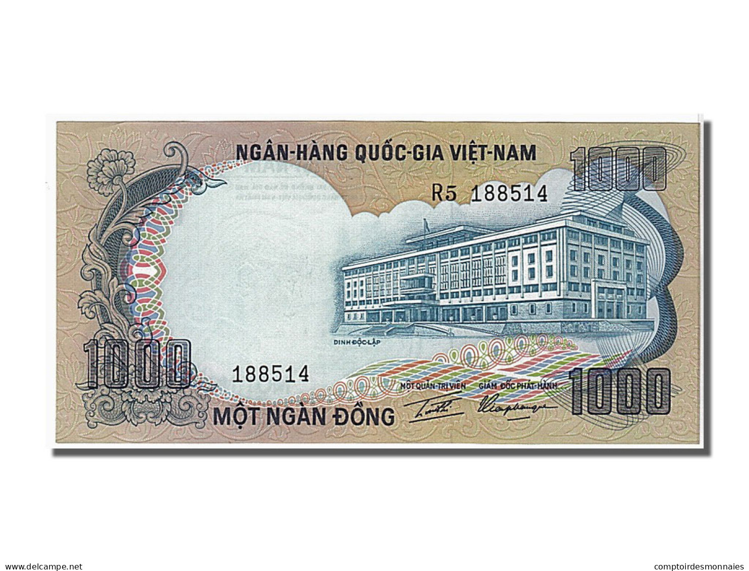 Billet, South Viet Nam, 1000 D<ox>ng, 1972, KM:34a, NEUF - Vietnam