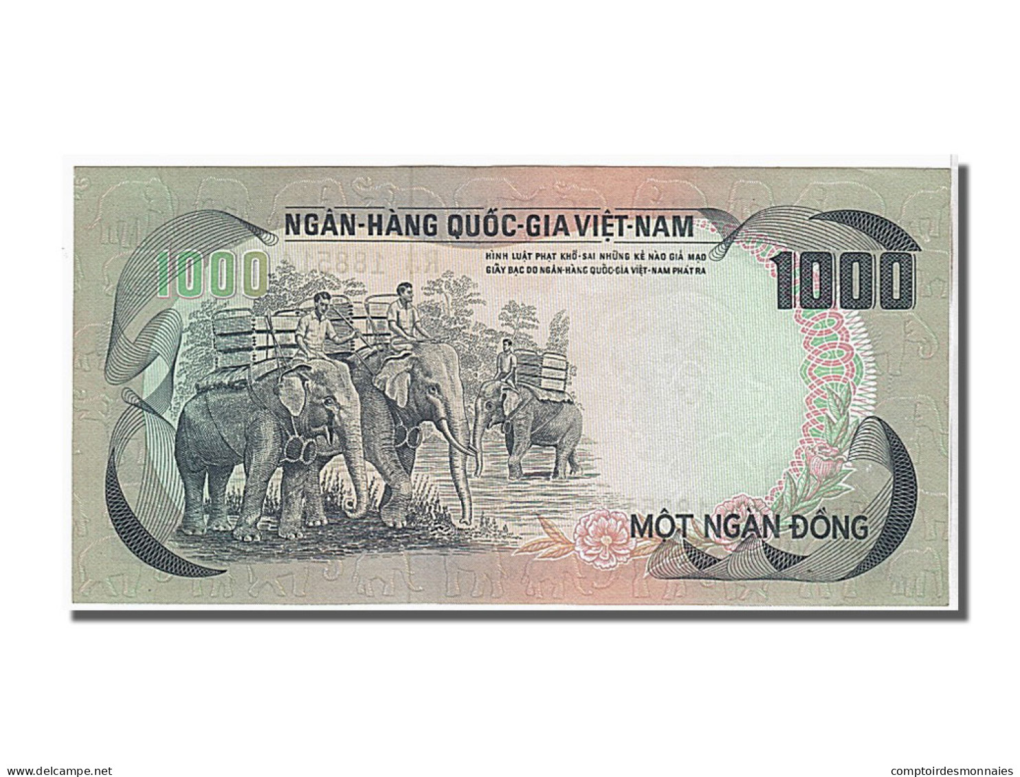 Billet, South Viet Nam, 1000 D<ox>ng, 1972, KM:34a, NEUF - Vietnam
