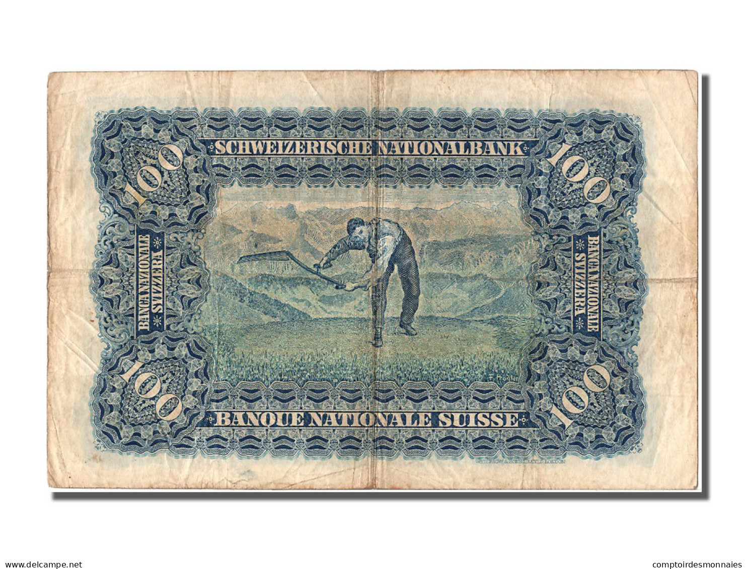 Billet, Suisse, 100 Franken, 1934, 1934-07-19, TTB - Switzerland