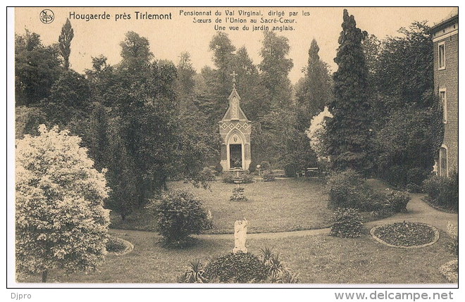 Hougaerde Pres Tirlemont, Pensionnat, Vue Du Jardin Anglais - Högaarden