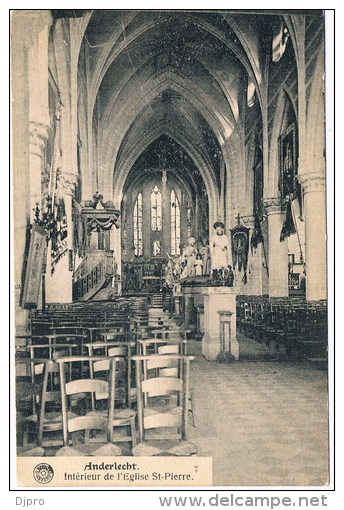 Anderlecht, Intérieur De L&rsquo;église St-Pierre 1920 - Anderlecht