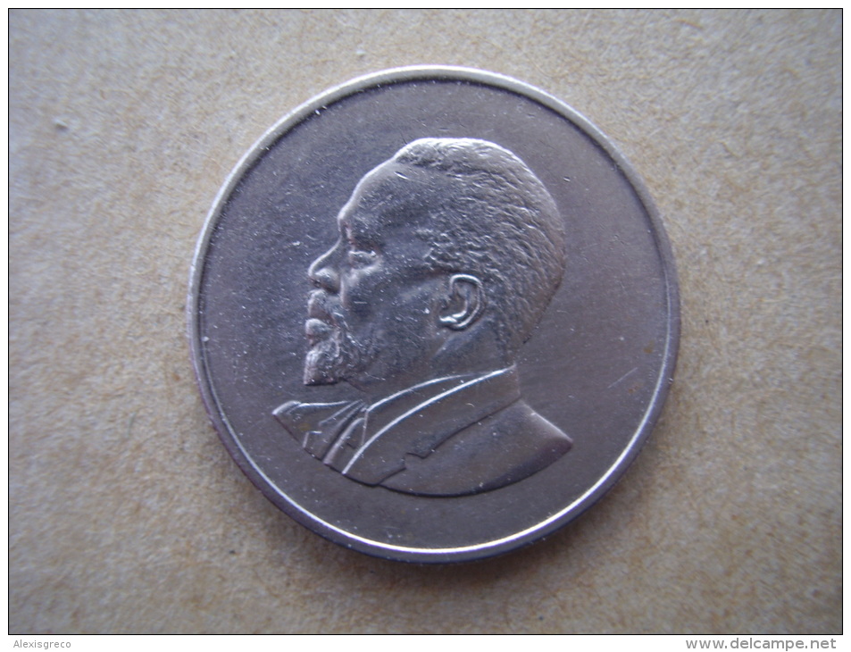 KENYA 1968  FIFTY CENTS   KENYATTA Copper-Nickel  USED COIN In GOOD CONDITION. - Kenya
