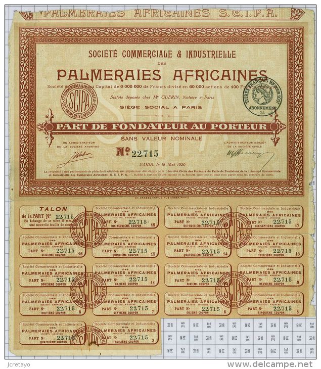 Palmeraies Africaines - Agriculture